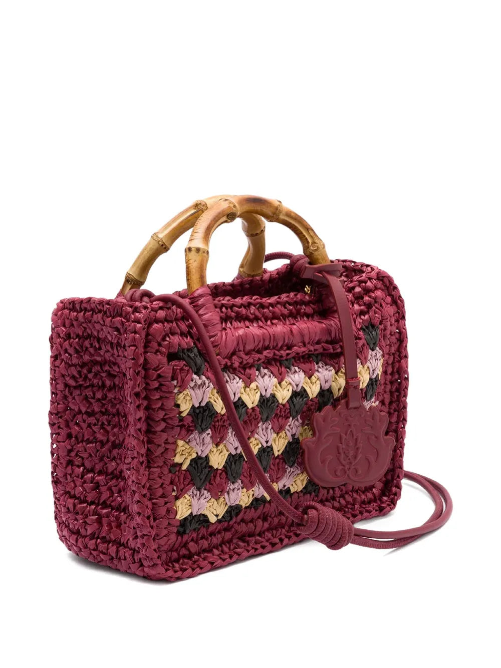 Islabamboo-handle crochet bag