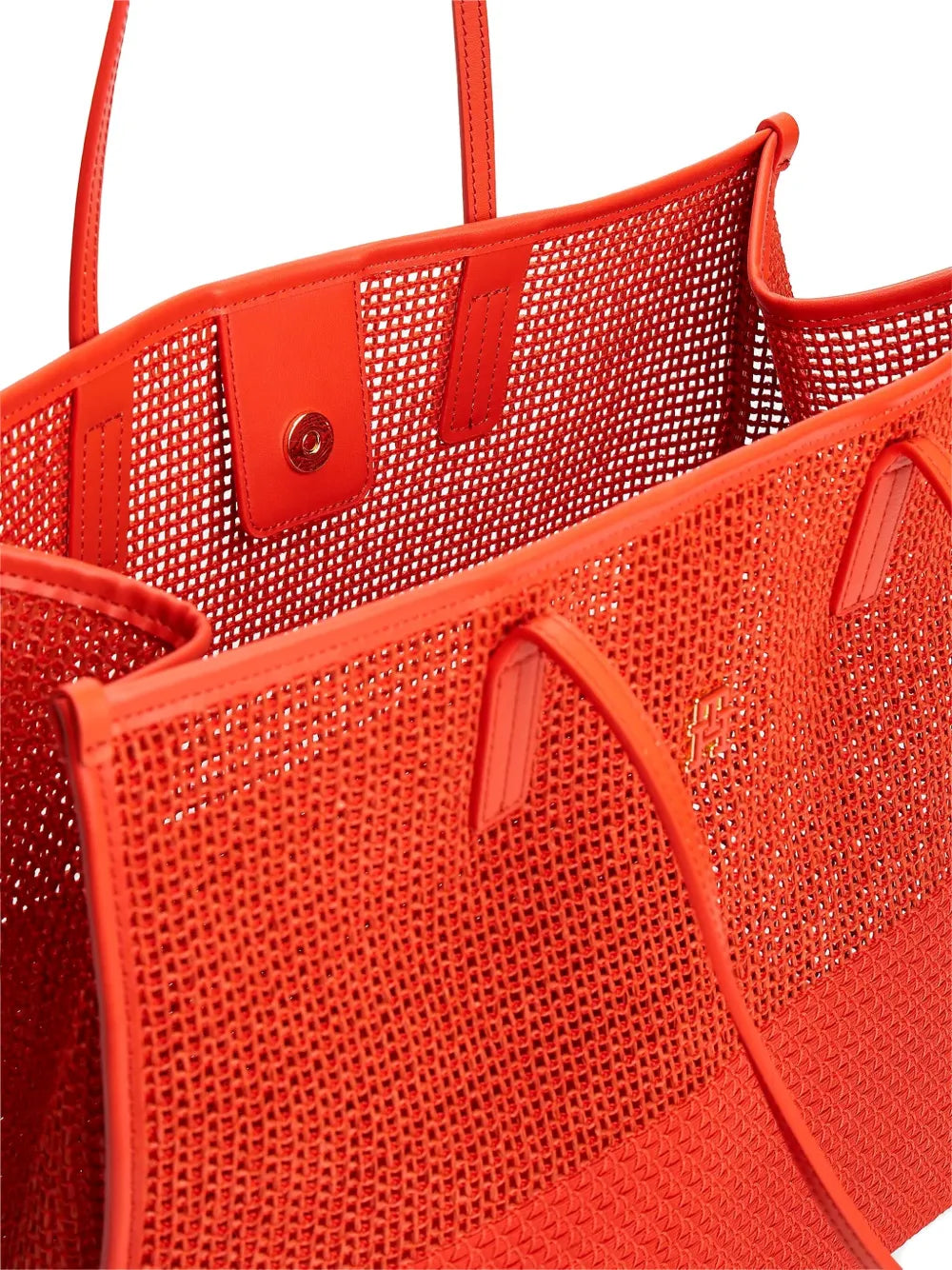 Tommy Hilfigermesh-panel tote bag