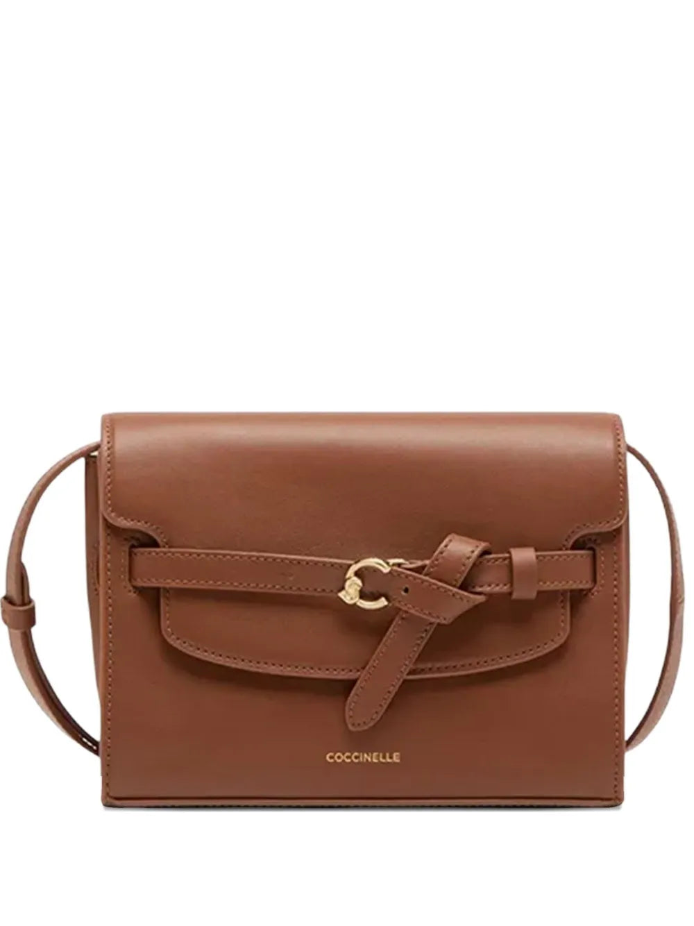 Coccinelleleather belt-buckle shoulder bag