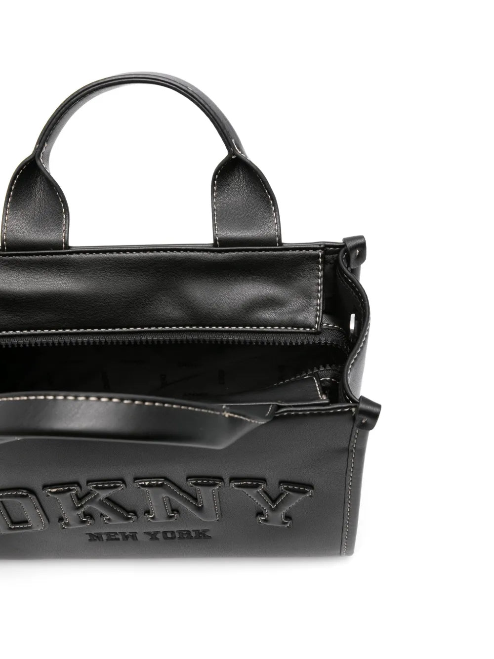 DKNYlogo-embroidered tote bag