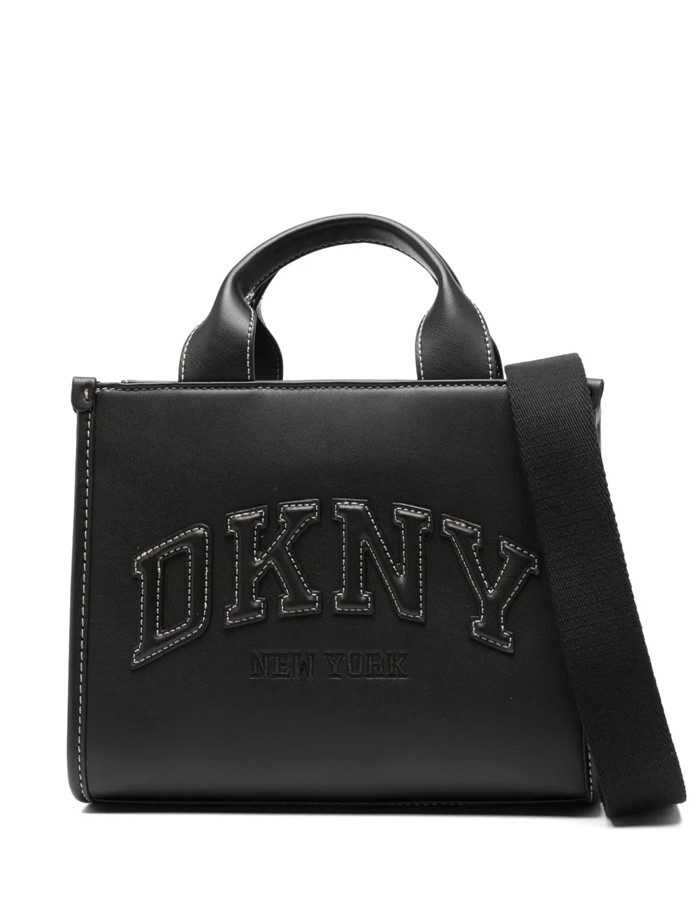 DKNYlogo-embroidered tote bag