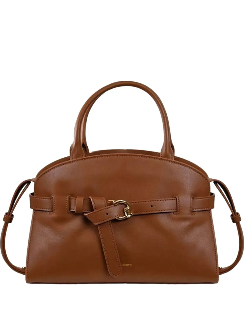 Coccinellebelt-buckle leather shoulder bag