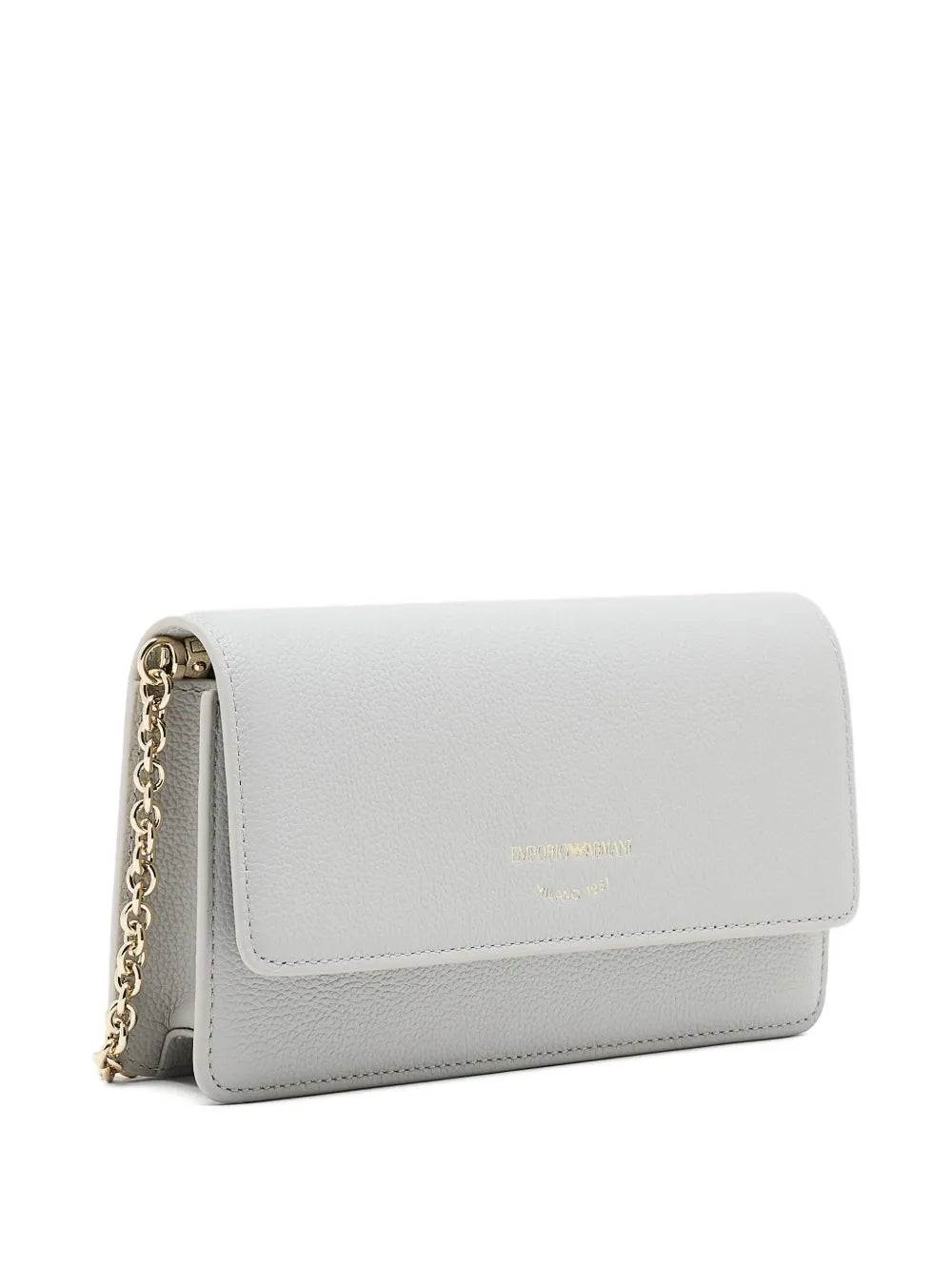 Emporio Armanichain-strap leather clutch bag