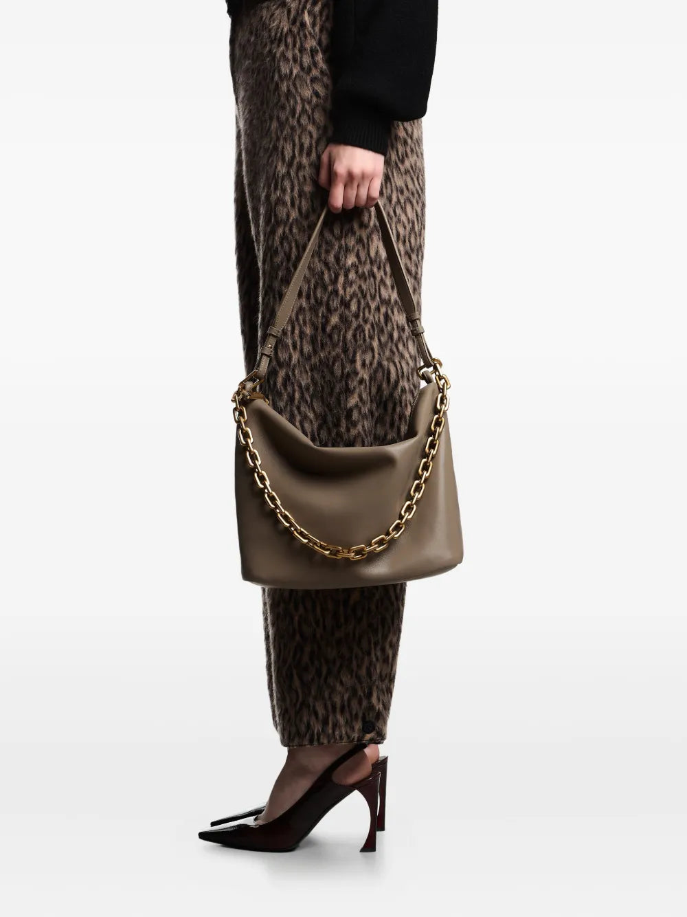 Emporio Armanimedium leather tote bag