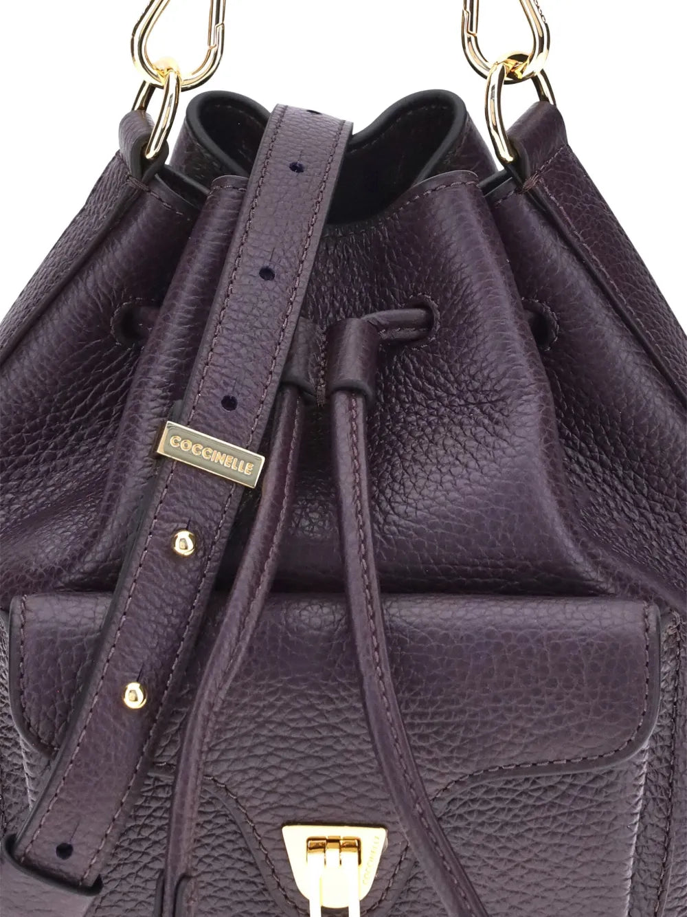 Coccinellemini chain-strap bucket bag