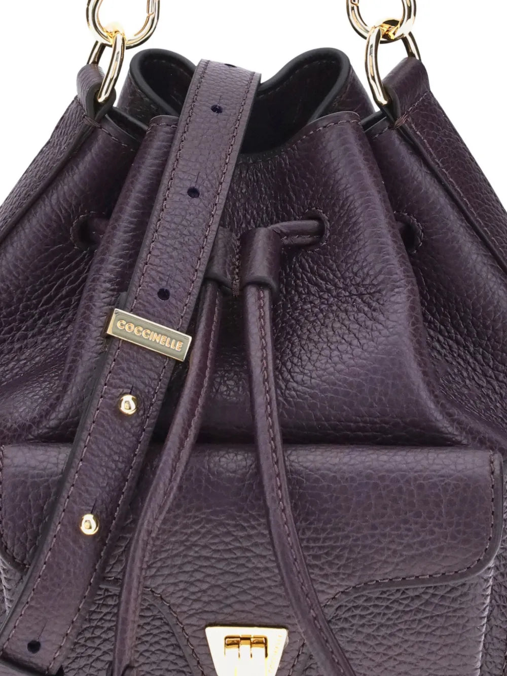 Coccinellemini chain-strap bucket bag