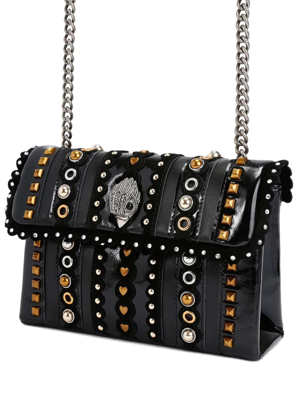 Kurt Geiger Londonmedium Kensington stud-embellished cross body bag