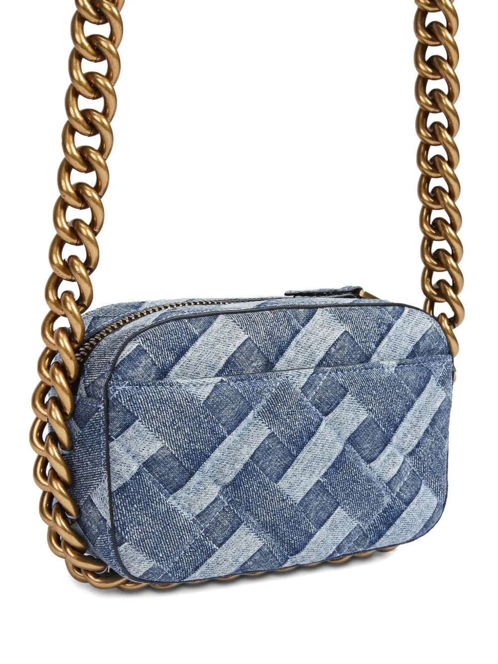 KG Kurt Geigersmall Kensingtin denim chain-strap crossbody bag