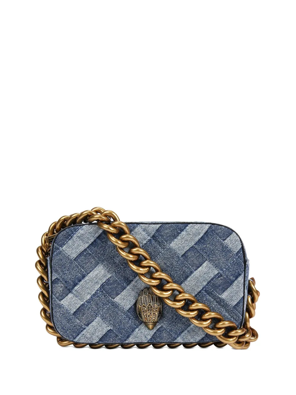 KG Kurt Geigersmall Kensingtin denim chain-strap crossbody bag
