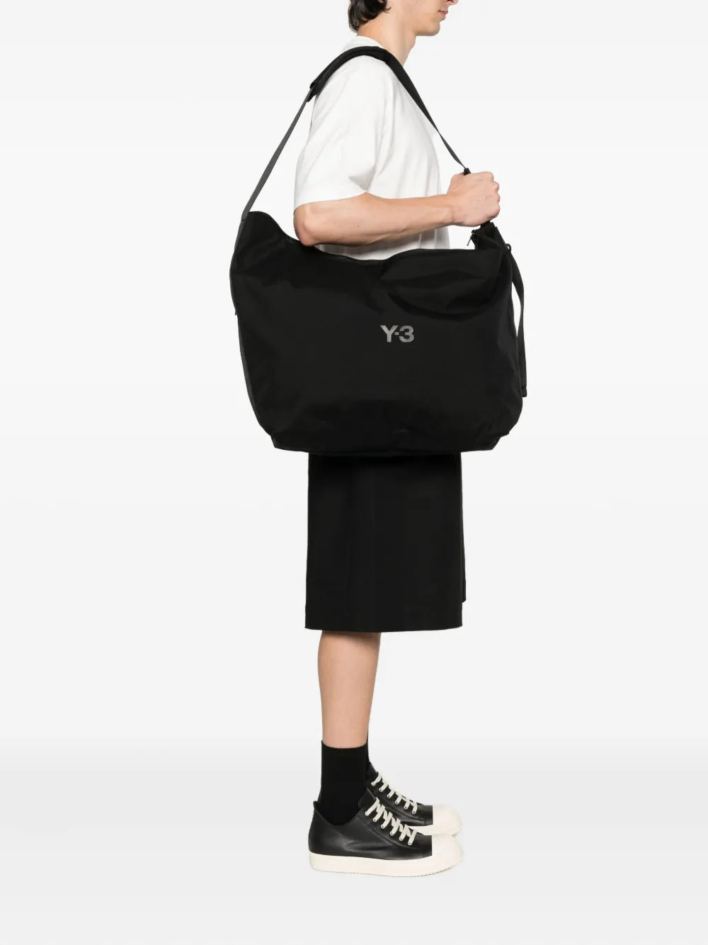 Y-3logo-detail tote bag