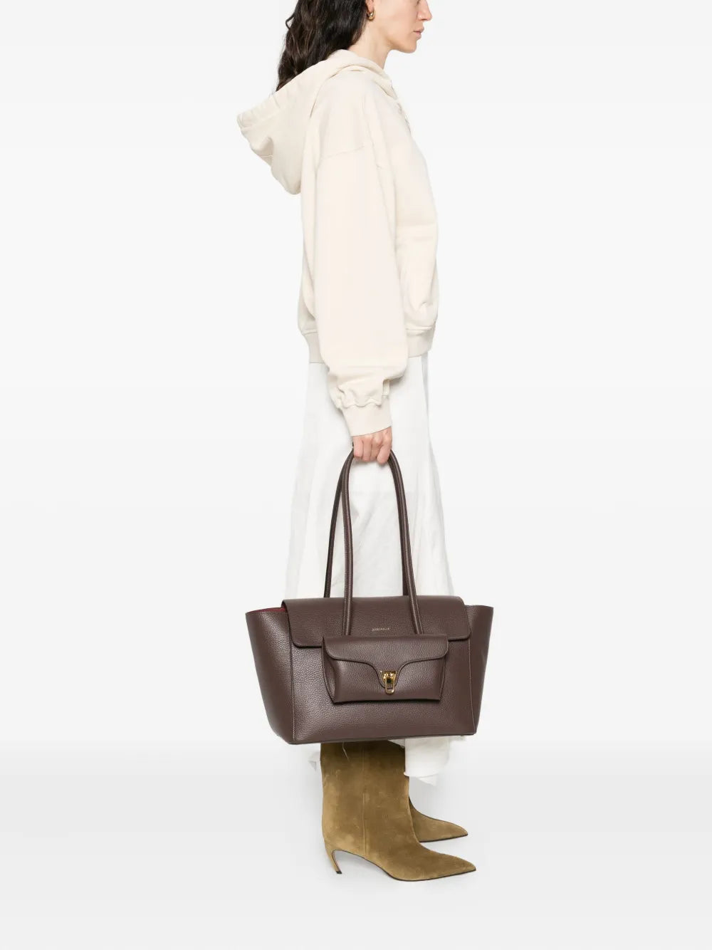 CoccinelleDouble Beat leather tote bag