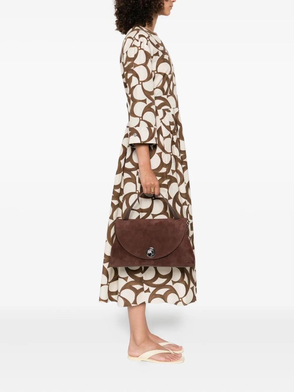 Coccinellelarge Nikla suede tote bag