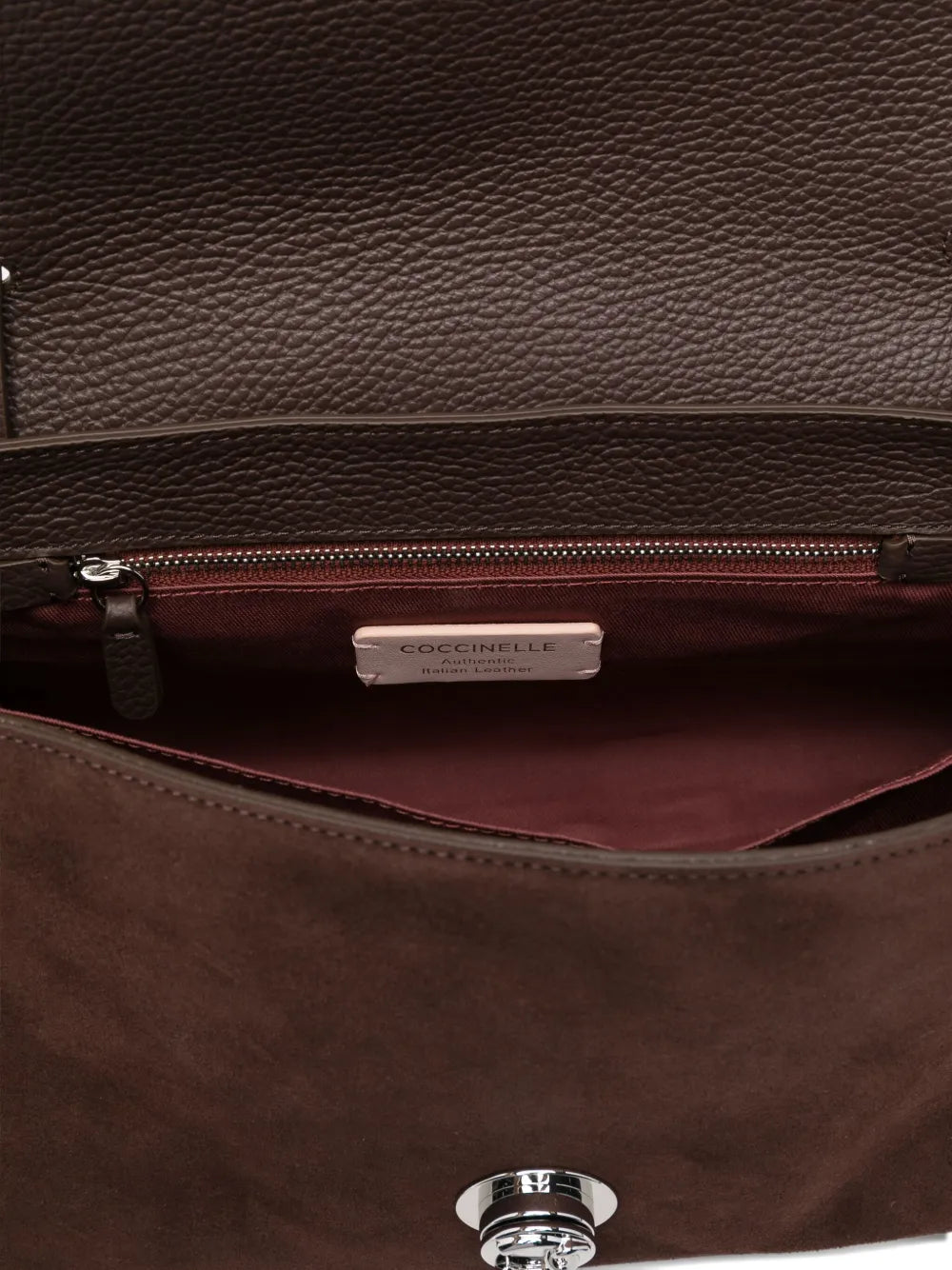 Coccinellelarge Nikla suede tote bag