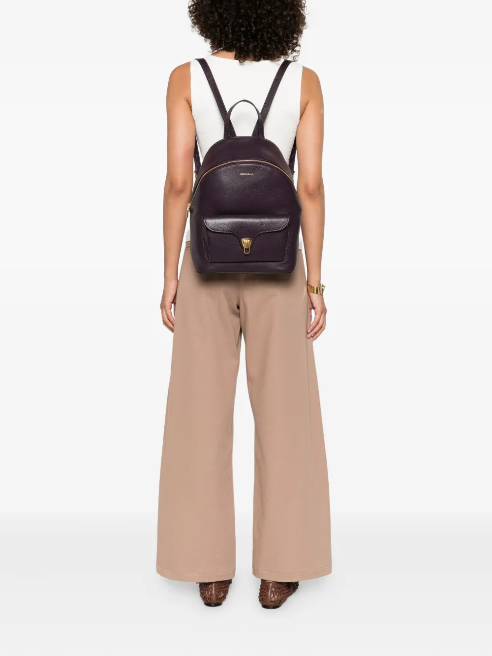 CoccinelleBeat Generation leather backpack