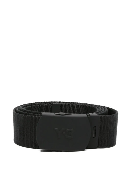 Y-3logo-embossed belt