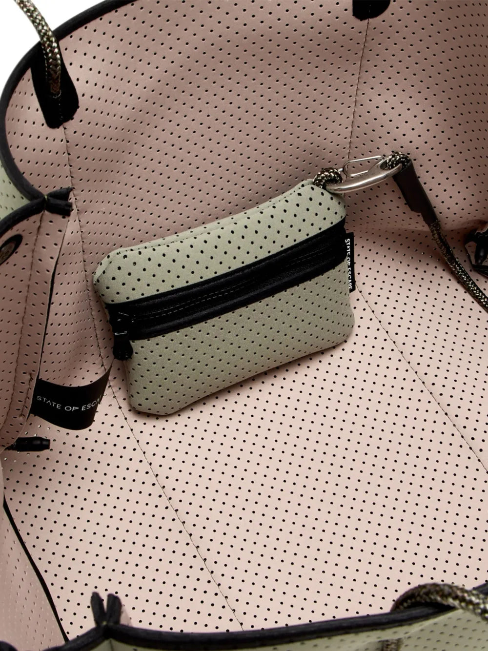 STATE OF ESCAPEEscape perforated-detail tote bag
