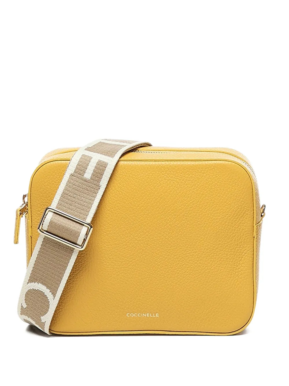 CoccinelleTebe logo-strap leather shoulder bag