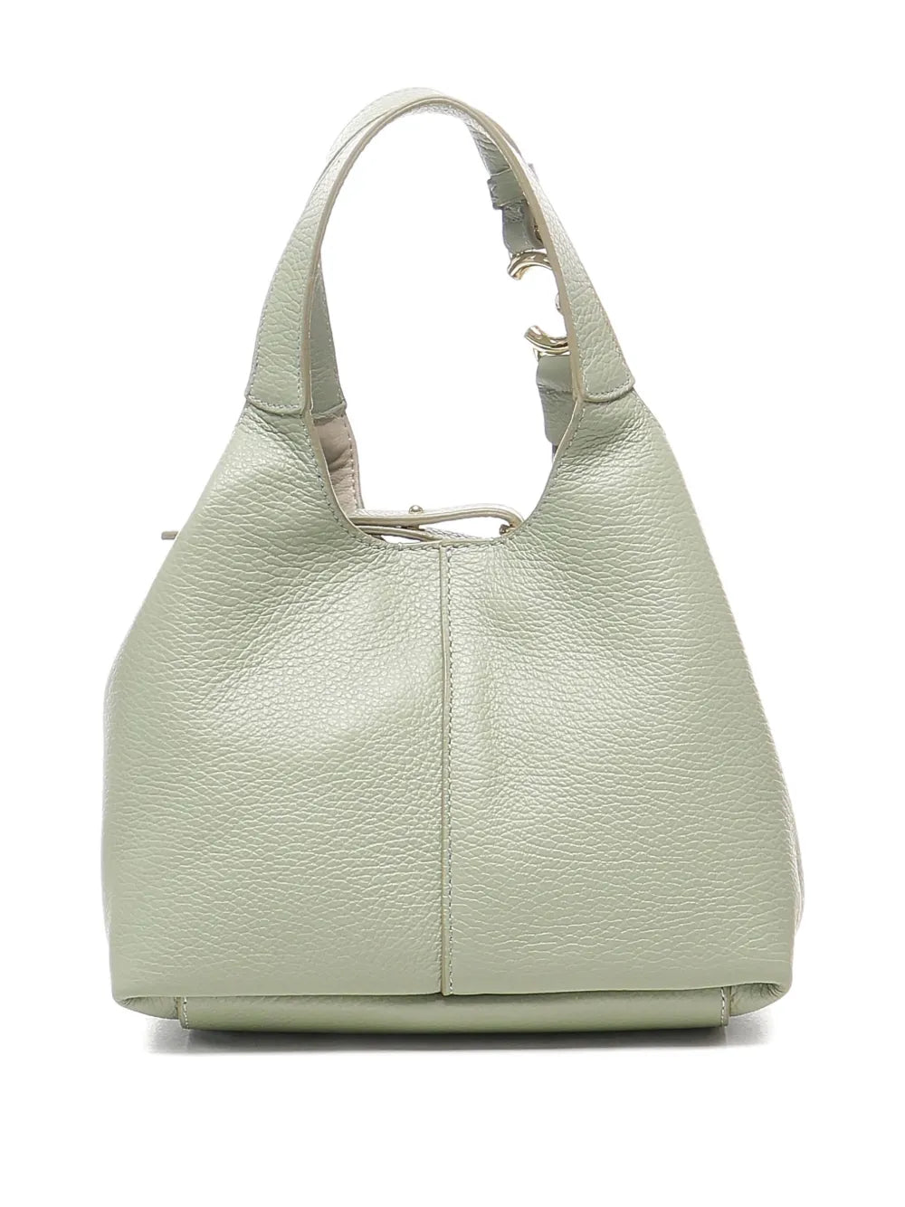 Coccinellebutton-fastening leather shoulder bag