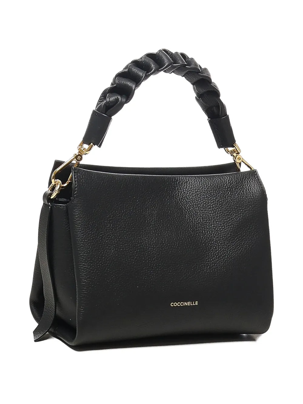 Coccinellesmall braided-handle leather shoulder bag