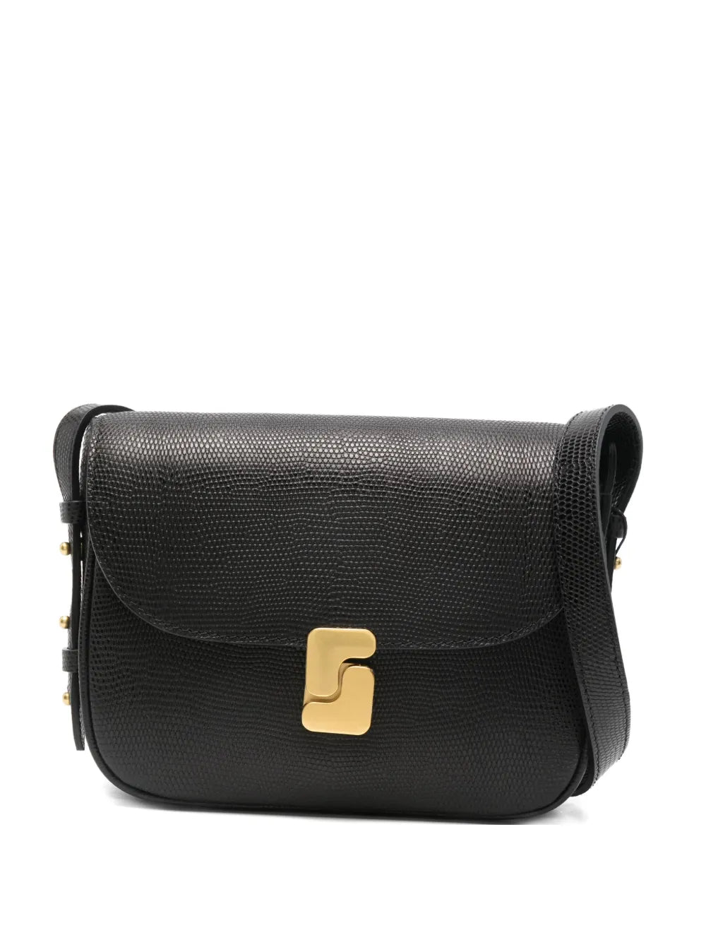 Soeurembossed-leather crossbody bag