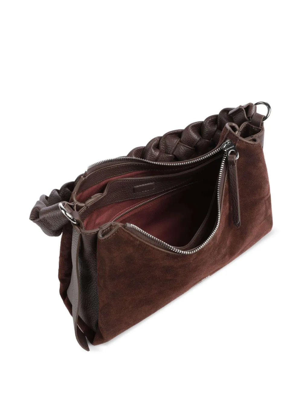 CoccinelleBoheme braided-handle suede shoulder bag