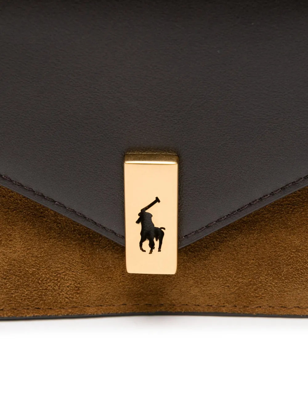 Polo Ralph Laurenleather suede clutch bag