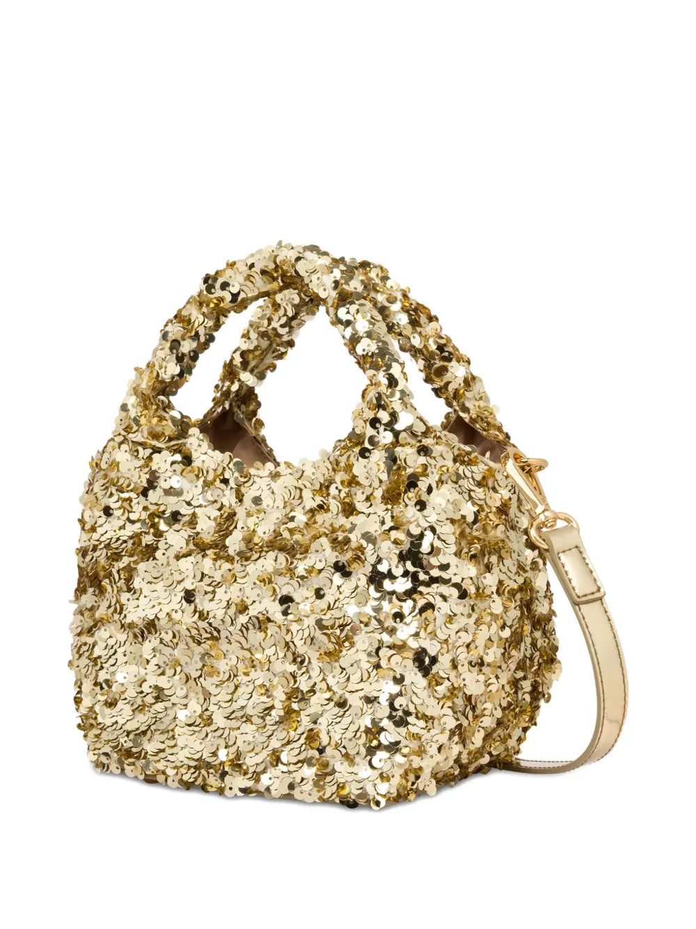 Love Moschinosequin embellished top-handle bag