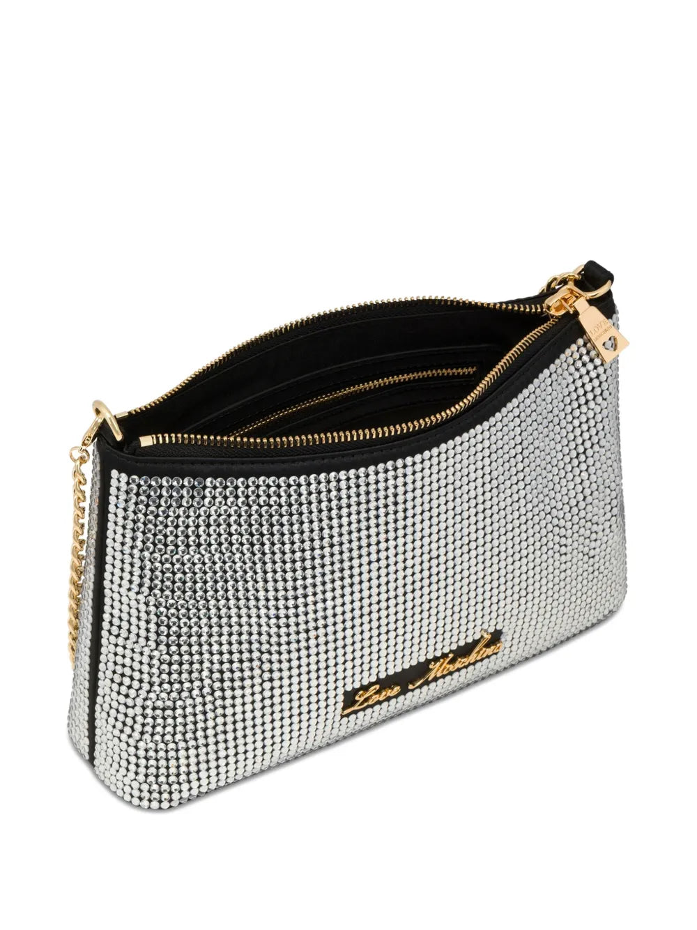 Love Moschinocrystal-embellished chain shoulder bag