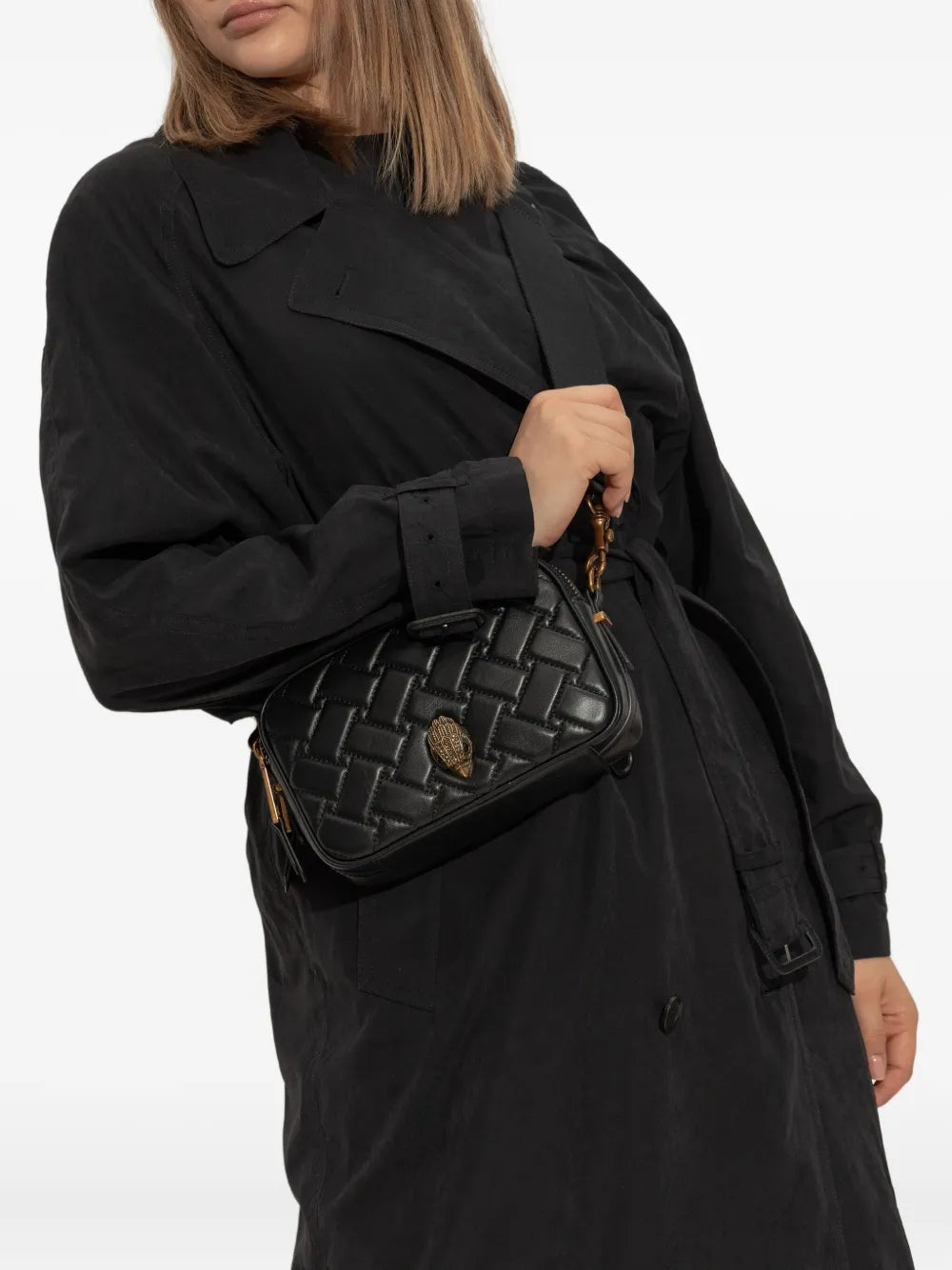 Kurt Geiger LondonDual-zip Drench Kensington quilted-woven camera bag