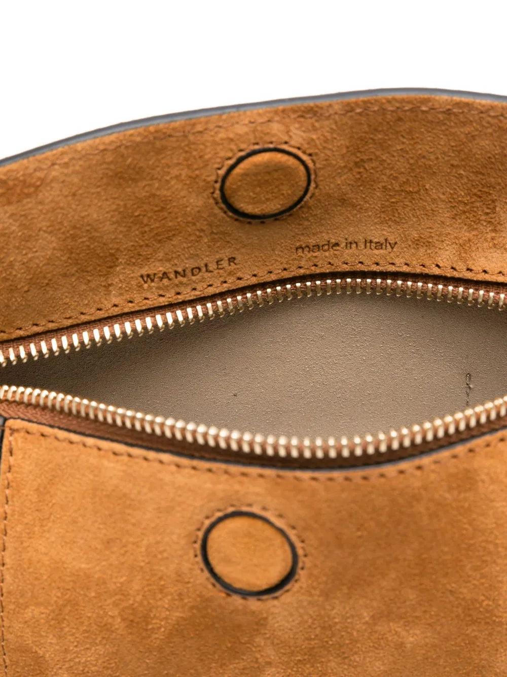 Wandlermini Penelope Slouch suede flap pocket bag