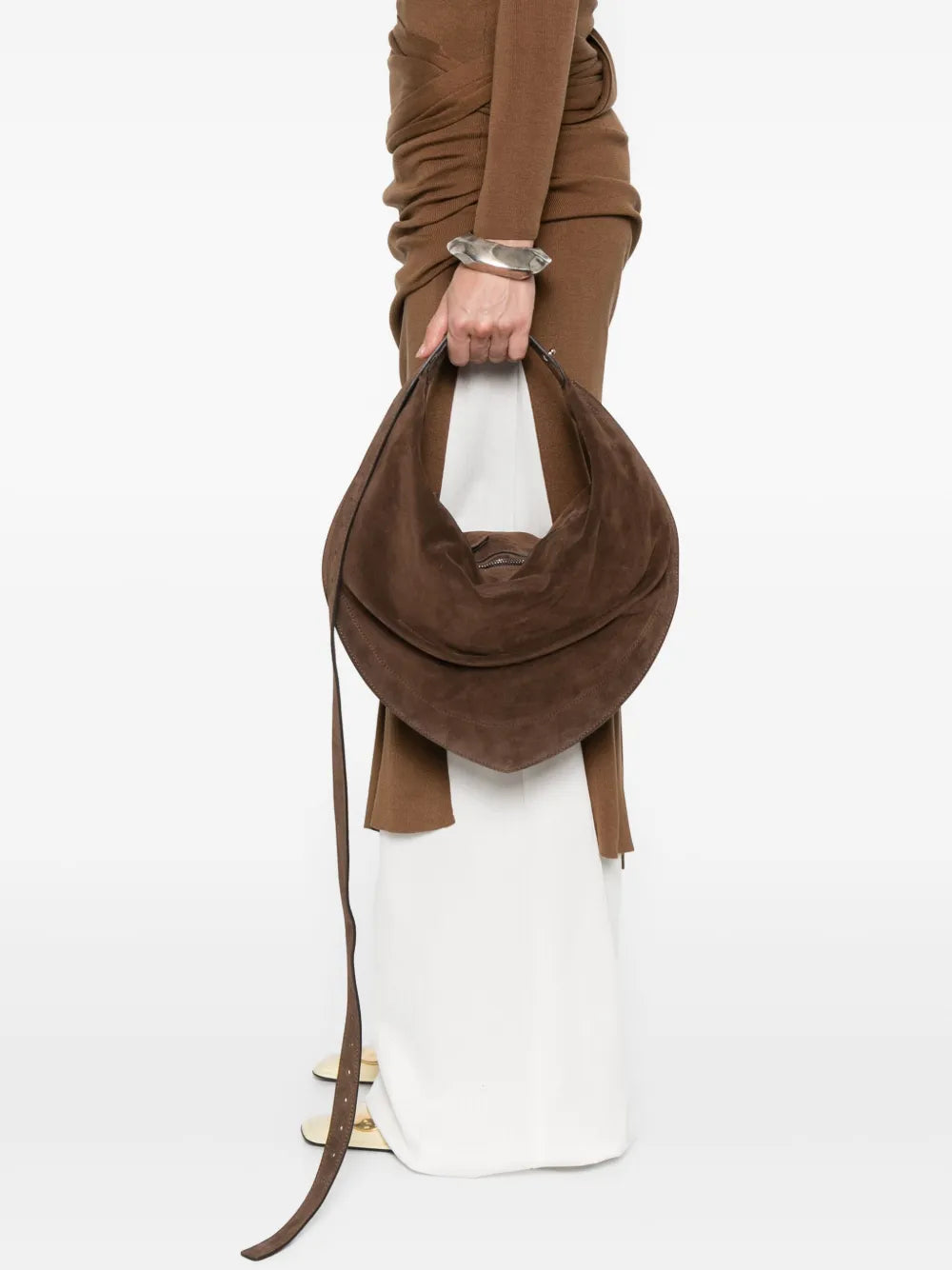 FEDERICO CINAsuede calfskin tote bag