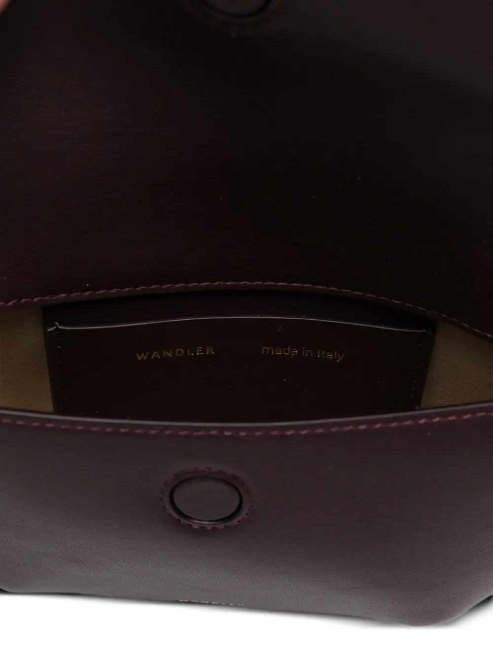 Wandlermini Kate crescent-frame calf leather bag
