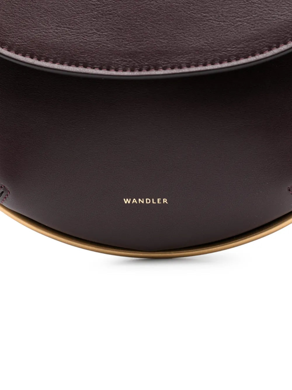 Wandlermini Kate crescent-frame calf leather bag