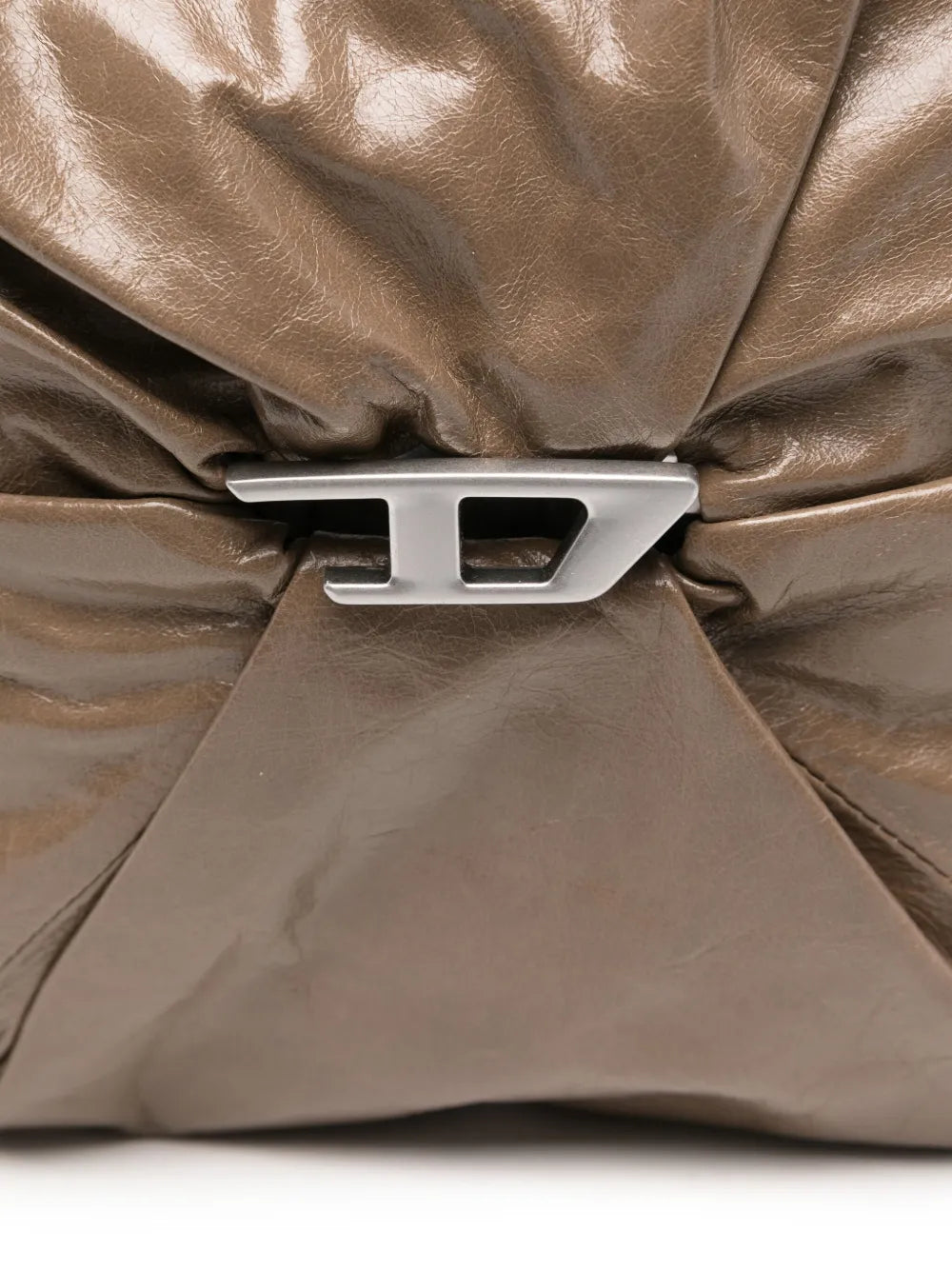 Dieseldrawstring leather bucket bag