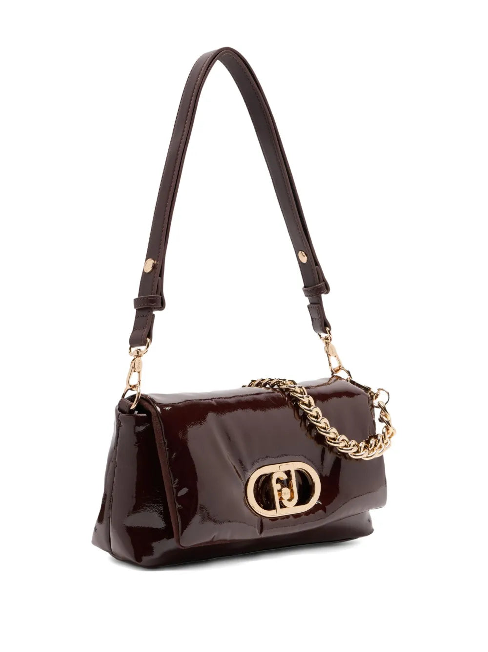 LIU JOmedium LaPuffy flap-closure satchel bag