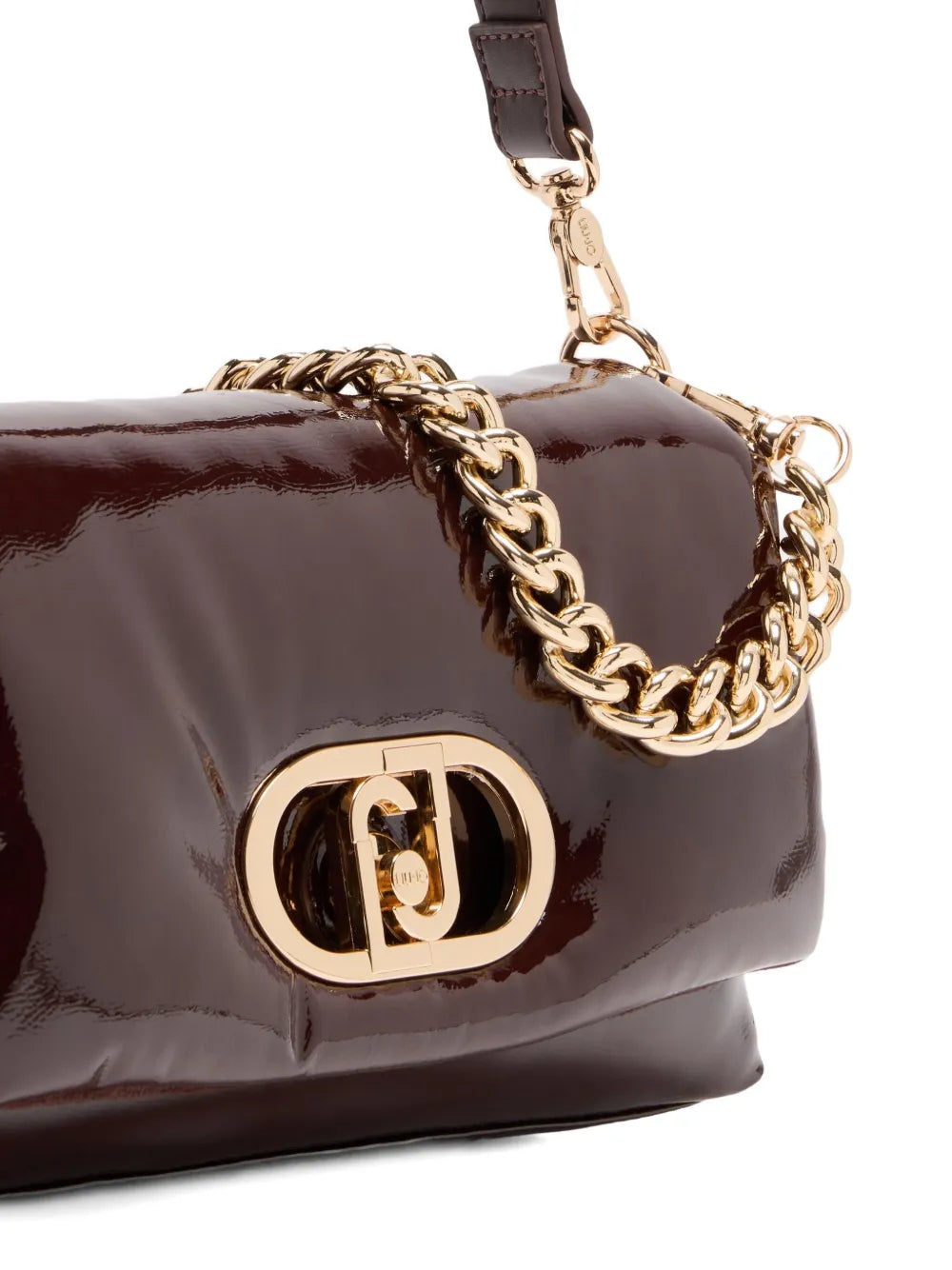 LIU JOmedium LaPuffy flap-closure satchel bag