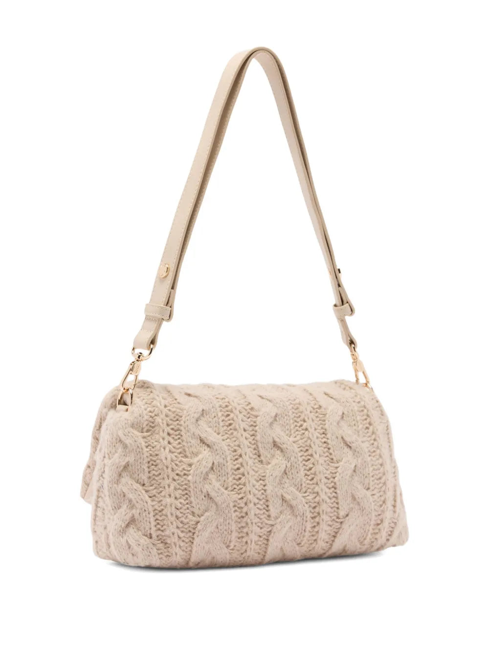 LIU JOmedium LaPuffy cable-knit cross body bag