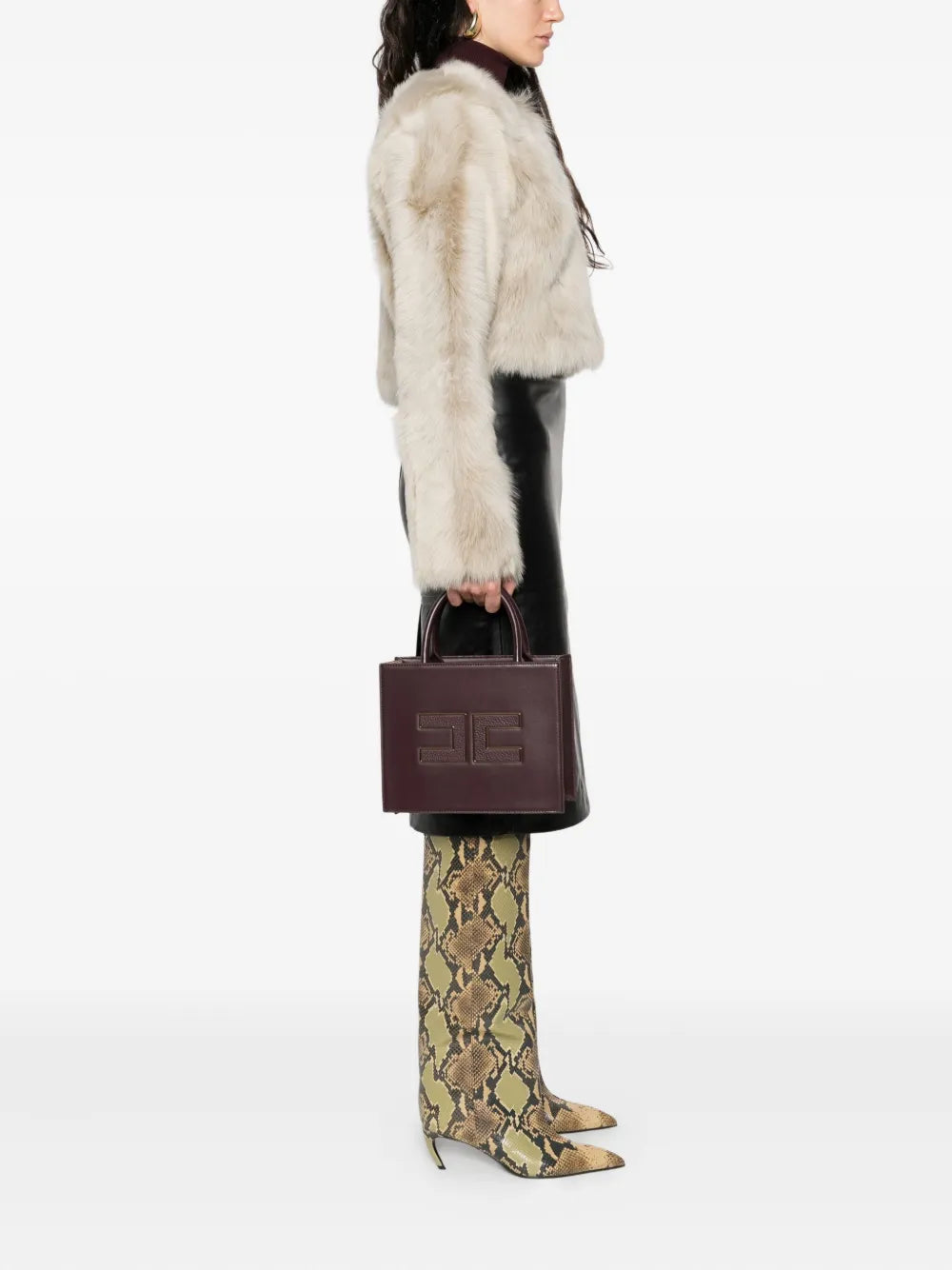 Elisabetta Franchismall logo-embossed tote bag