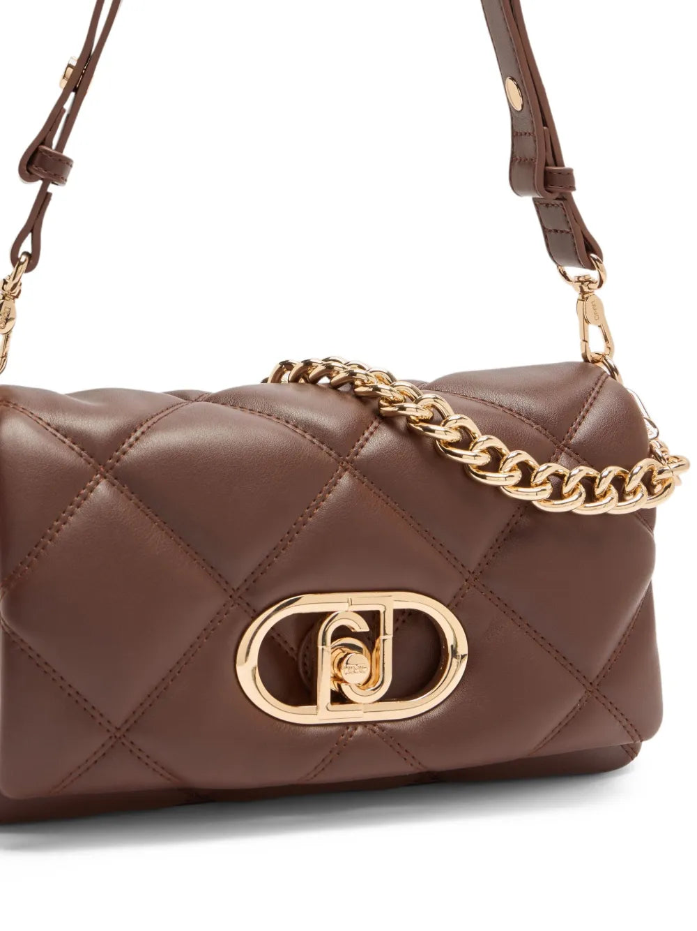 LIU JOmedium LaPuffy quilted chain-strap cross body bag