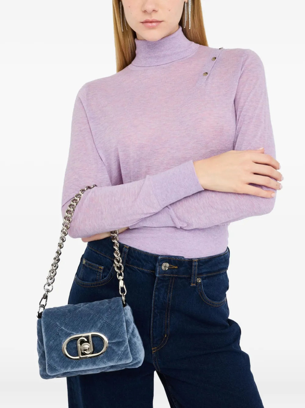 LIU JOsmall LaPuffy quilted shoulder bag