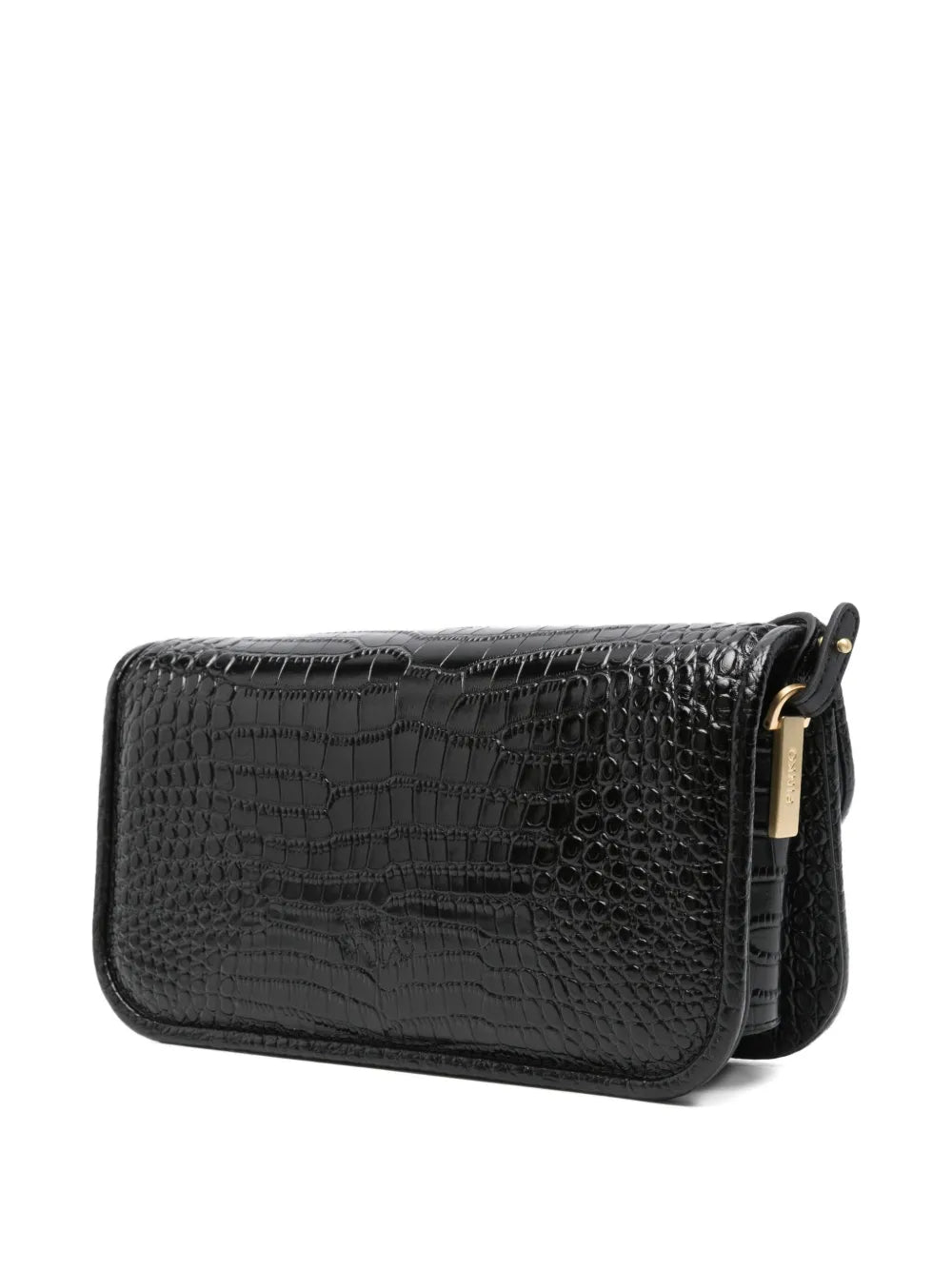 PINKOcrocodile-embossed leather cross body bag