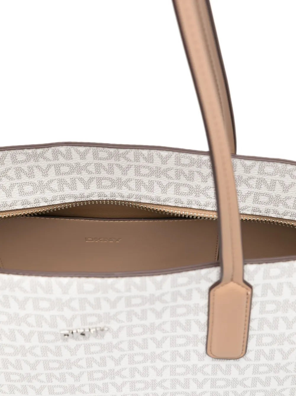 DKNYmedium logo-pattern tote bag