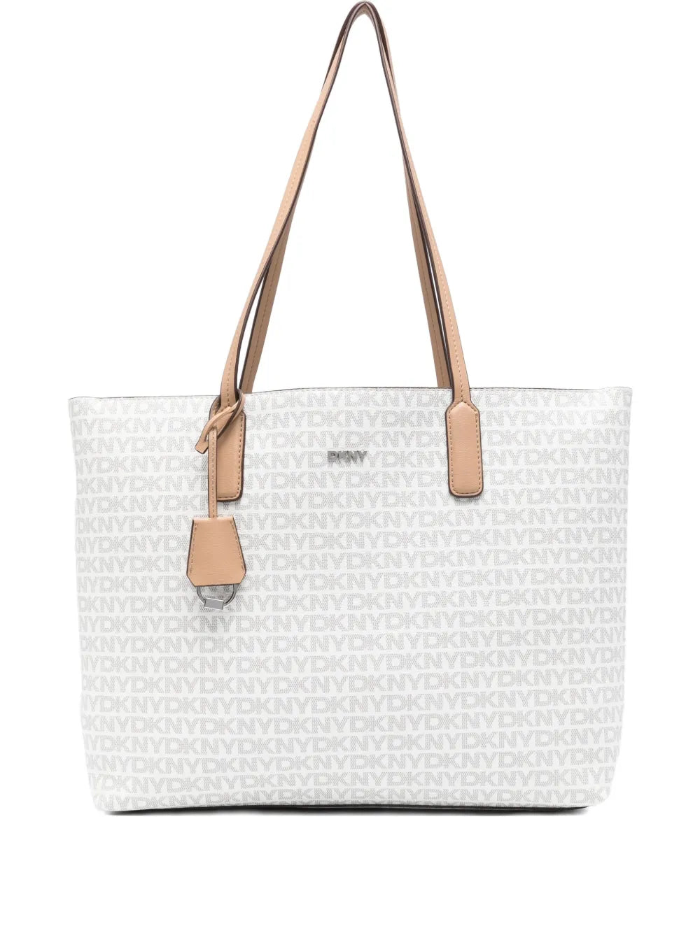 DKNYmedium logo-pattern tote bag