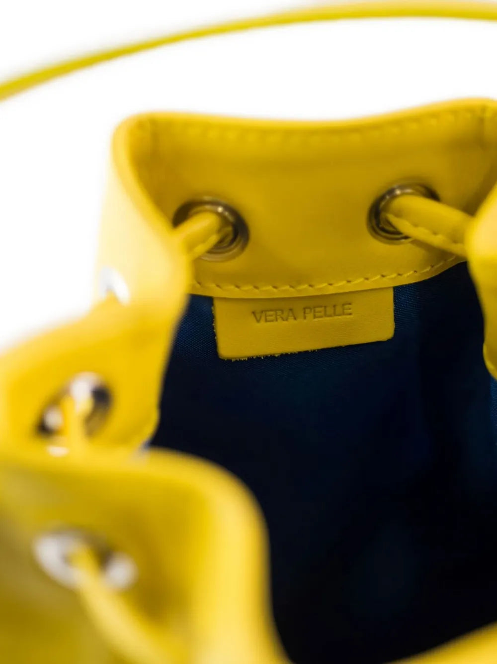 LA ROSEzip leather bucket bag