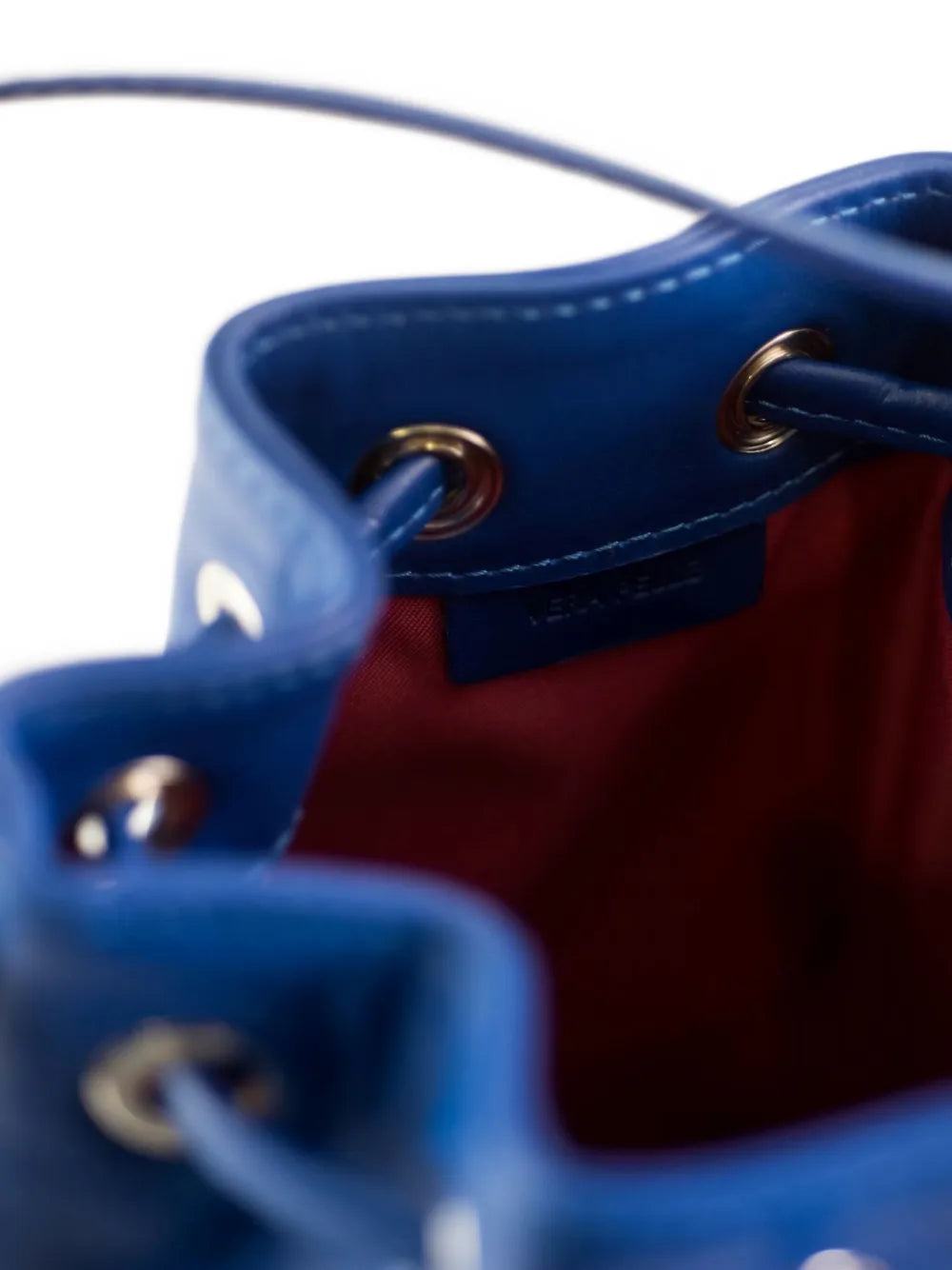 LA ROSEzip leather bucket bag