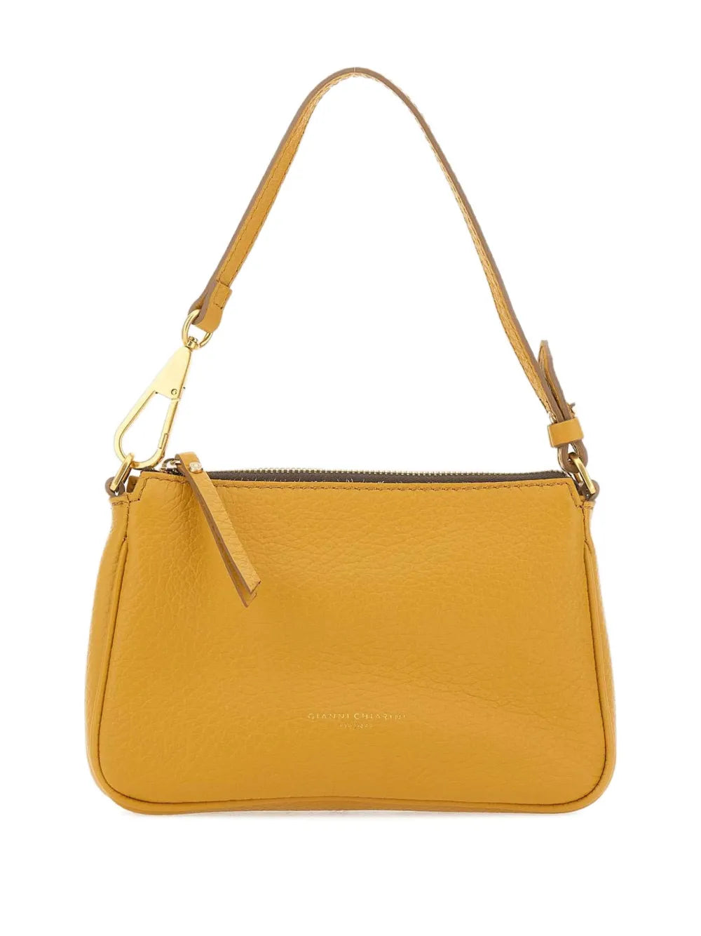 GIANNI CHIARINIzip-top grain leather shoulder bag