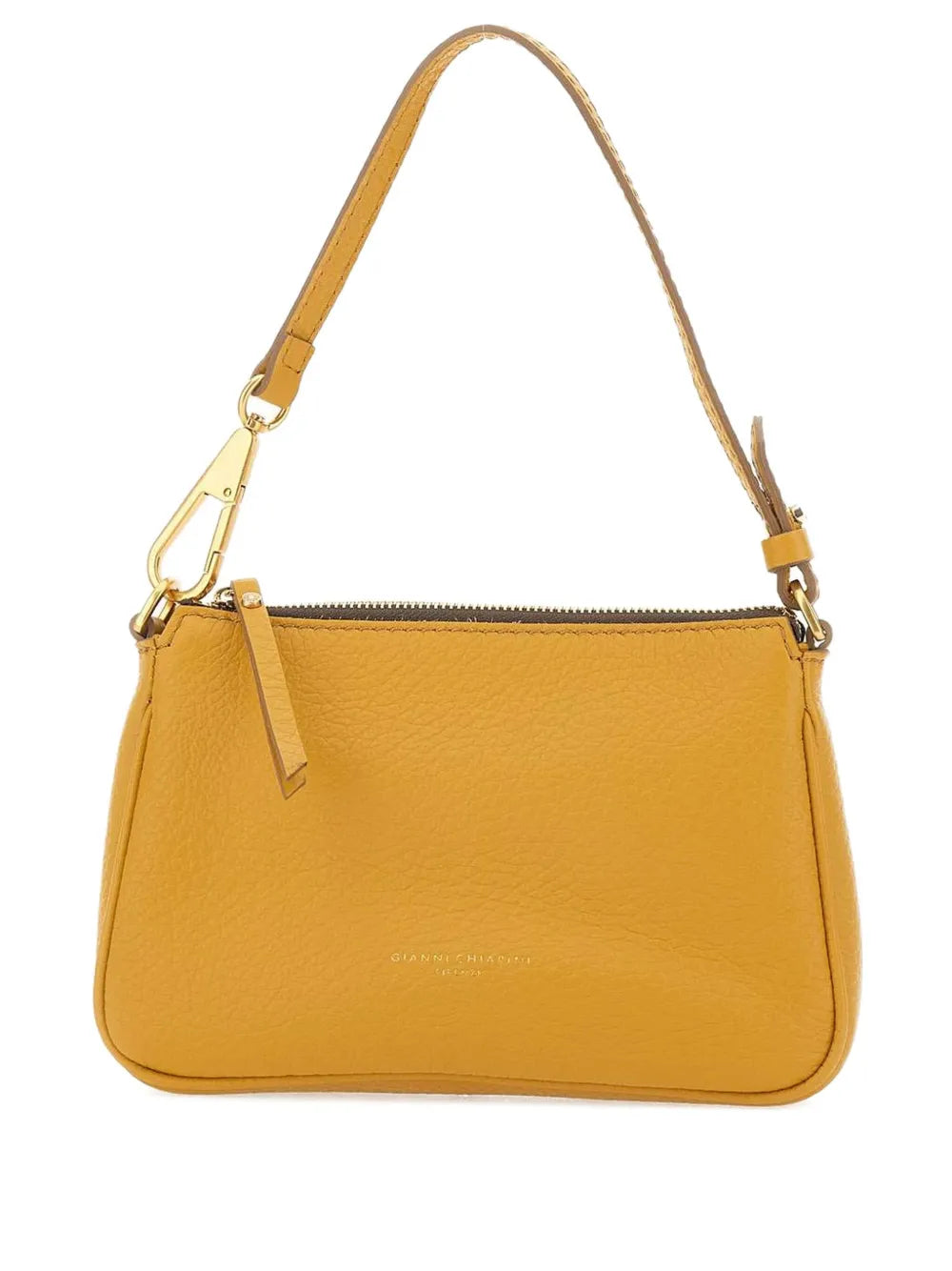 GIANNI CHIARINIzip-top grain leather shoulder bag