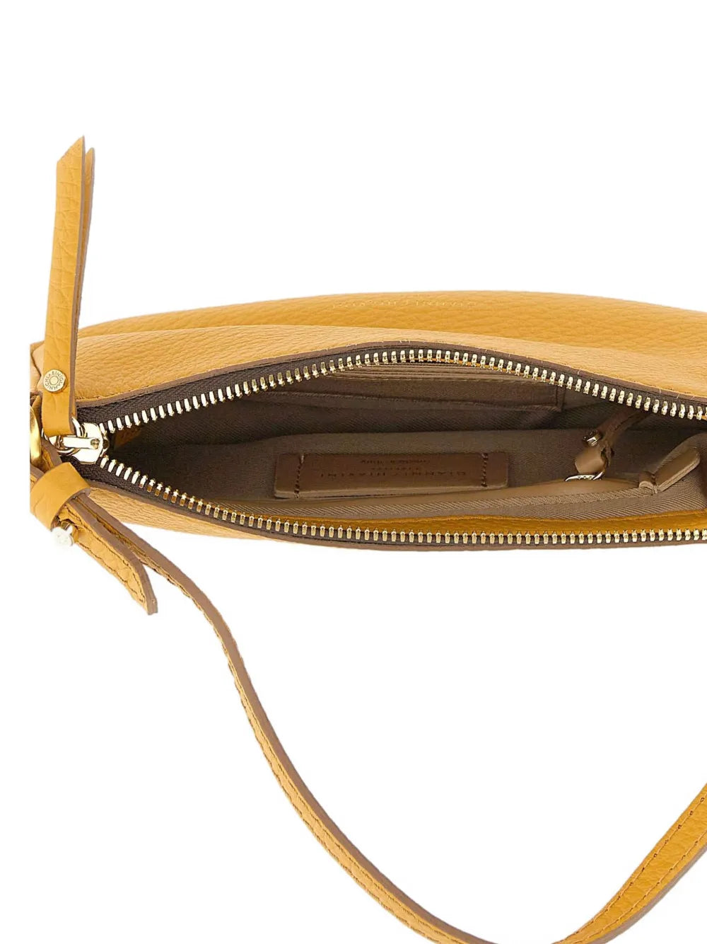 GIANNI CHIARINIzip-top grain leather shoulder bag