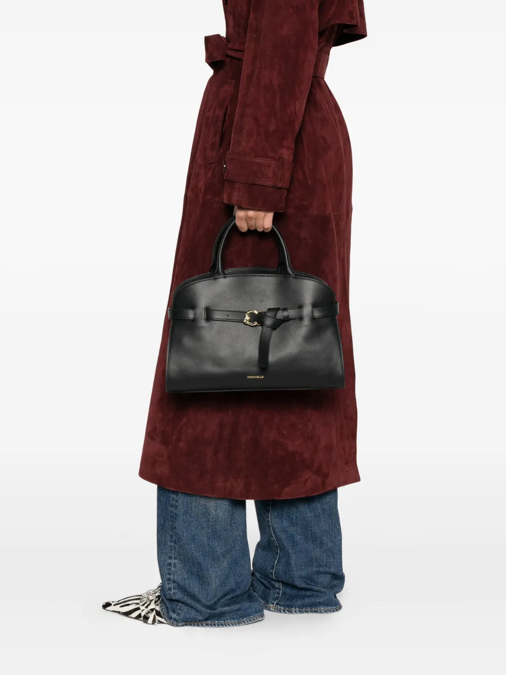 CoccinelleSabine belt-buckle leather tote bag