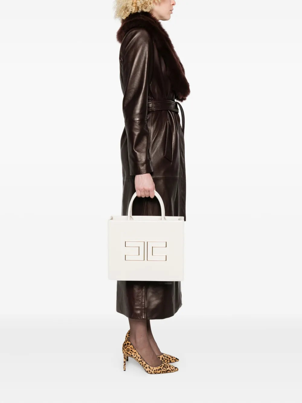 New SeasonElisabetta Franchilogo-plaque tote bag
